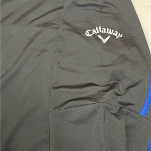 Mens Callaway 1/4 Zip Black Pullover Size L  NWT Approx meas W23 L28